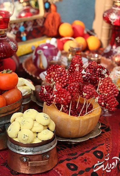 تزیین انار دون شده